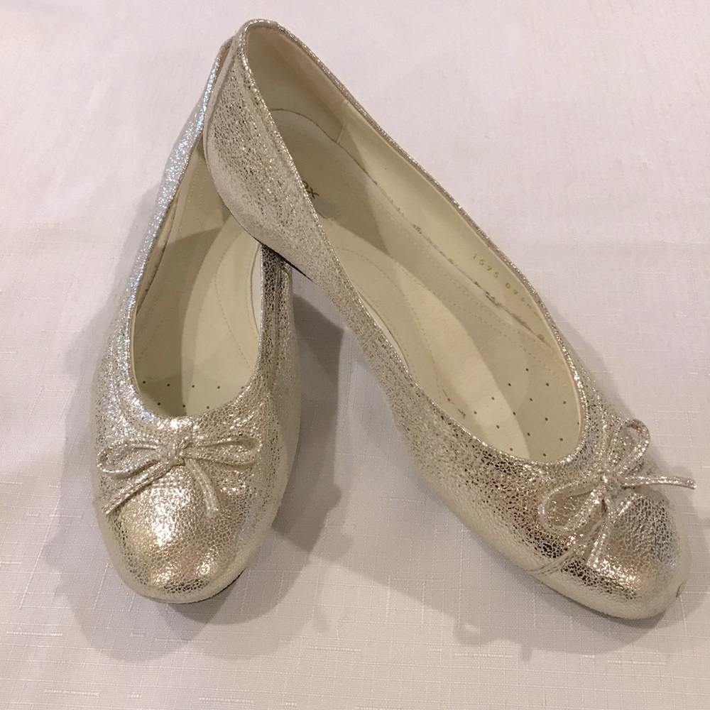 Geox Sikver Metallic Ballet Flats size 7 1/2